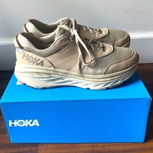 HOKA One zone Bondi L Sneakers 👟 Dune Oxford Tan size 13